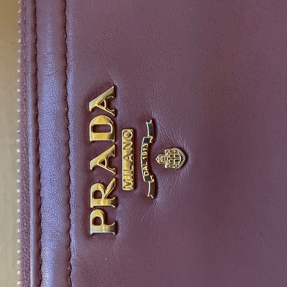 Prada Large Zip Wallet in pink Saffiano leather; EUC - Picture 2 of 16